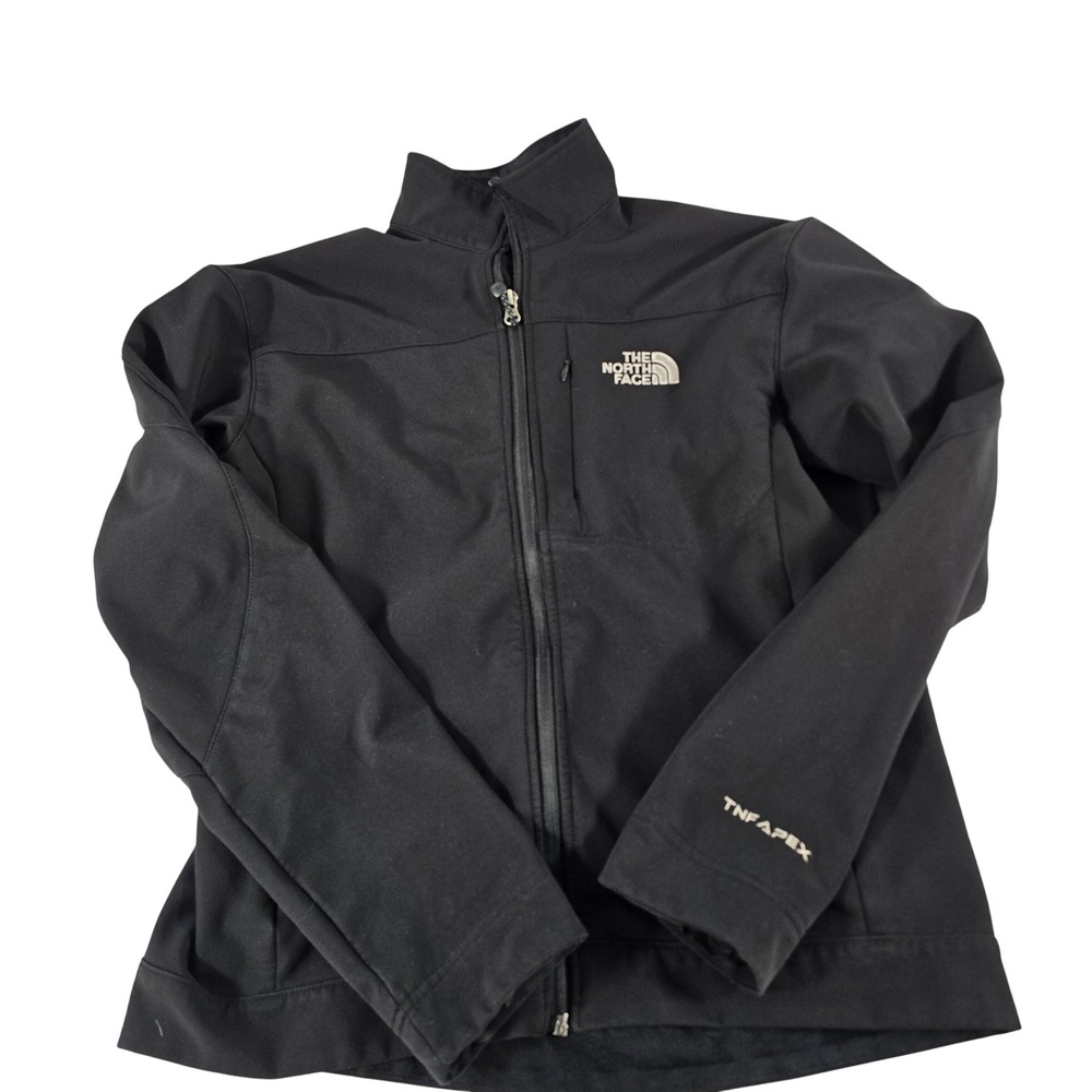 The North Face Apex Softshell Jacket Black Full Zip ANC4 Women L